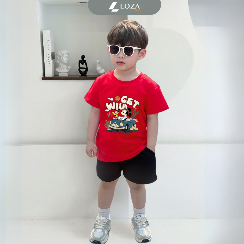 Bộ đồ cho bé trai in hình 'Mickey Get Wild'-  Loza Kids SB380_thumbnail_10