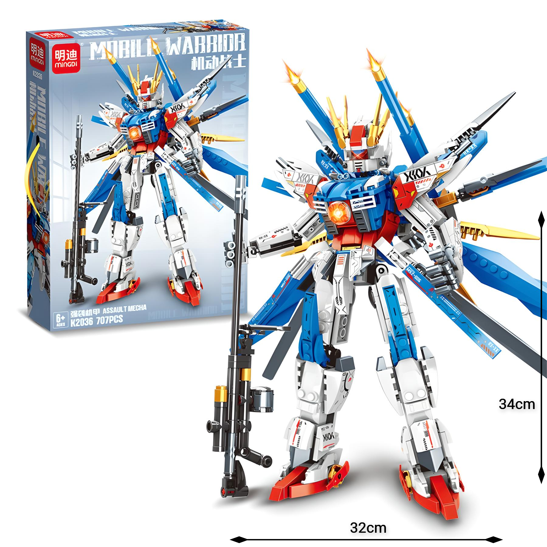 LEGO ĐỒ chơi lắp ghép 𝐌𝐎𝐁𝐈𝐋𝐄 𝐒𝐔𝐈𝐓 𝐆𝐔𝐍𝐃𝐀𝐌 700 chi tiết_thumbnail_17