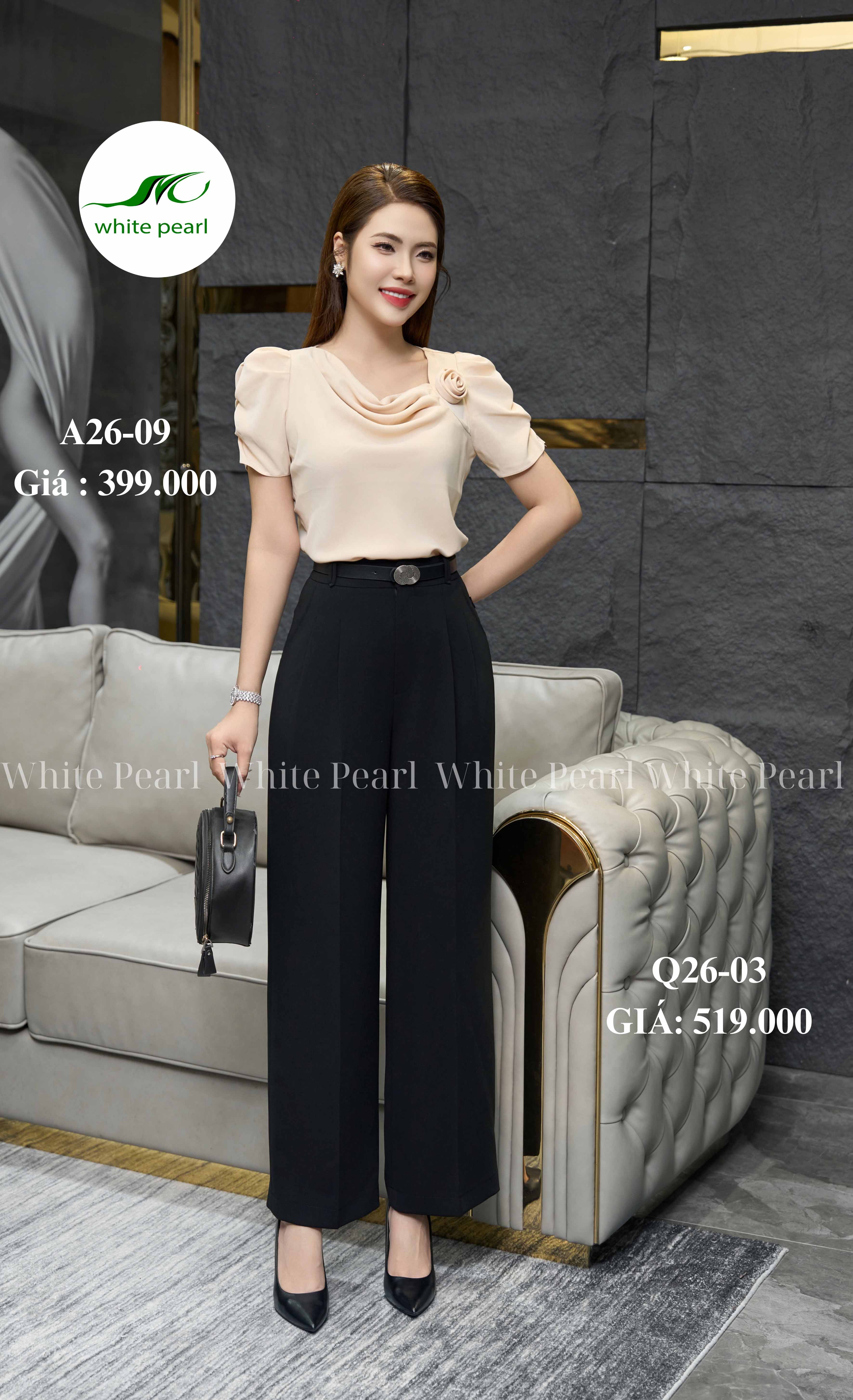 Quần suông 2 ly bật thời trang công sở nữ cao cấp White Pearl_thumbnail_0