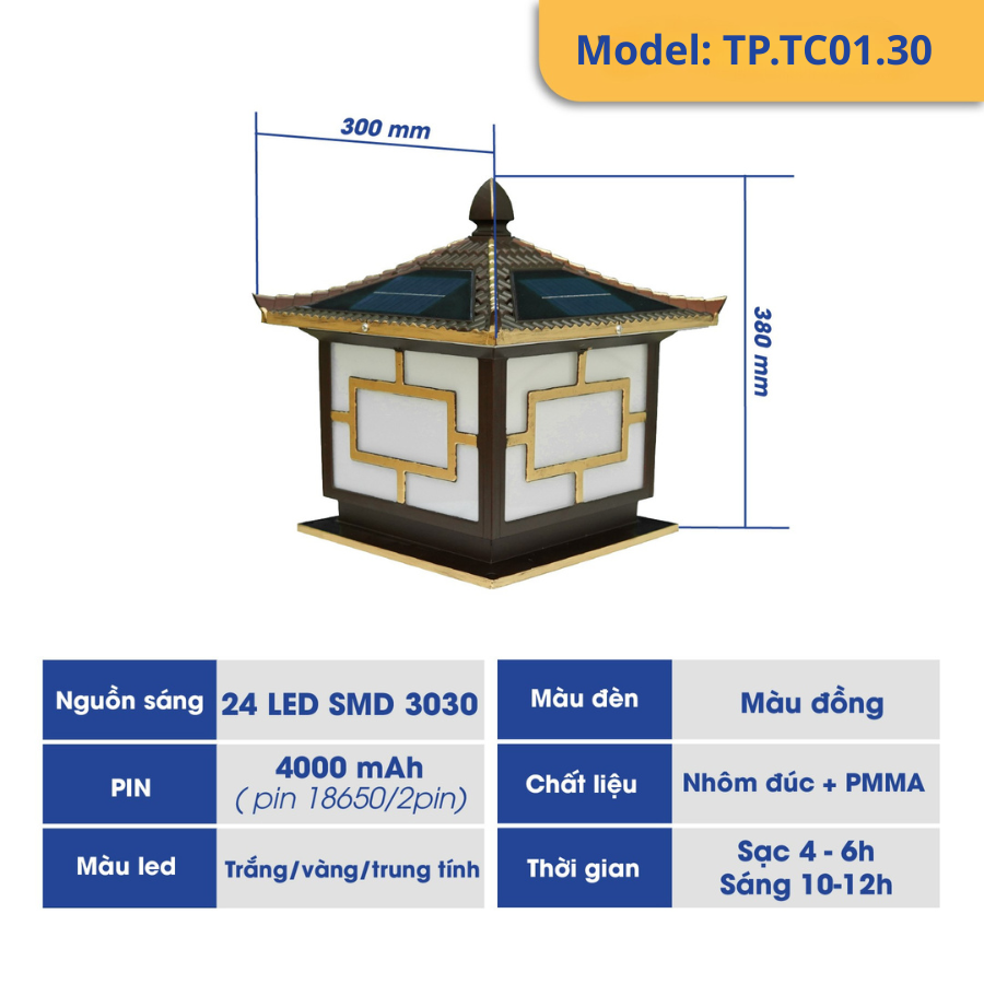 Đèn trụ cổng mái ngói nâng cấp năng lượng mặt trời (TP.TC01.25/ TP.TC01.30)_thumbnail_9