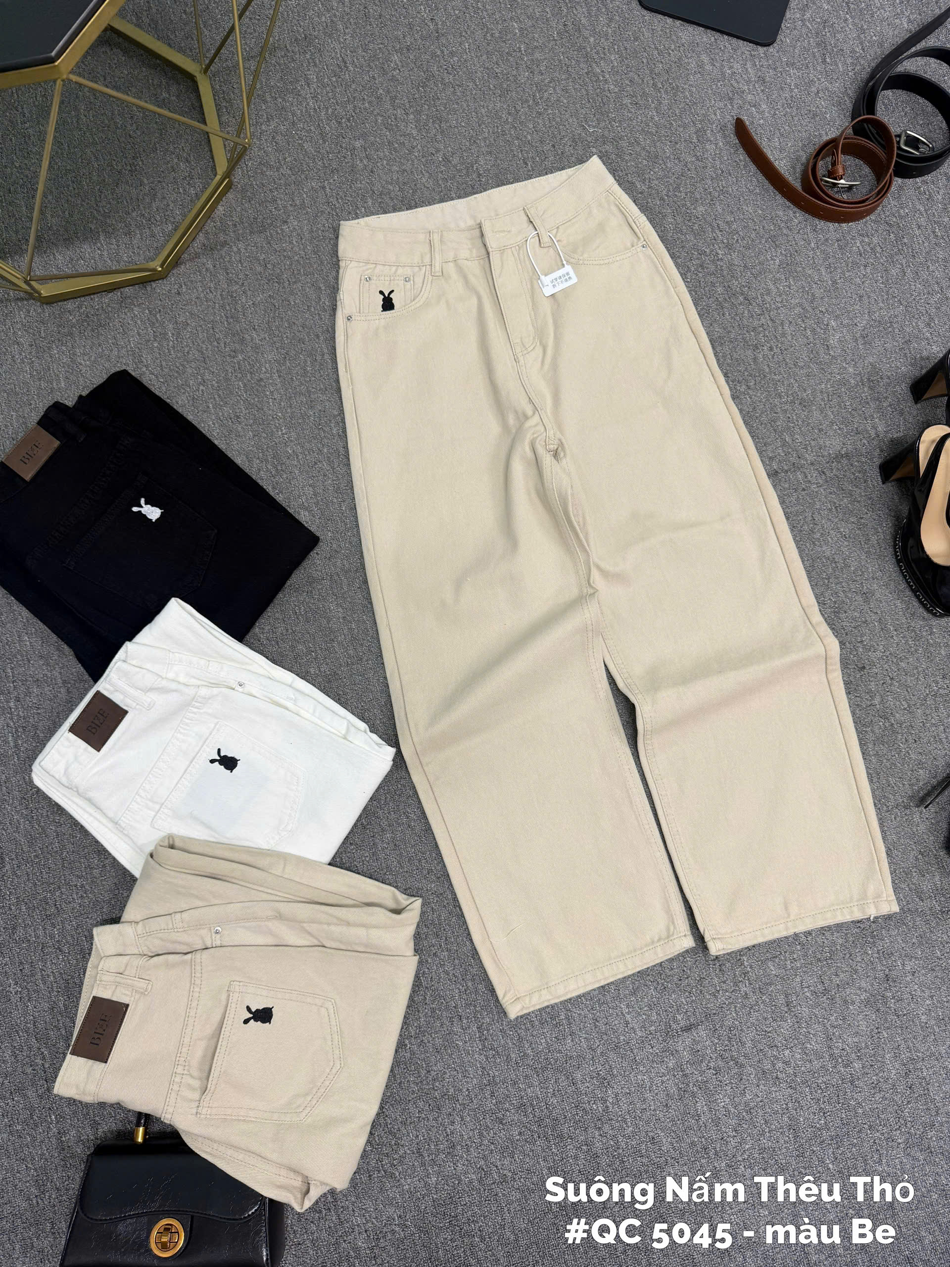 BIGSIZE NỮ - Quần suông thêu thỏ PlayBoy T- QJ5045_thumbnail_7