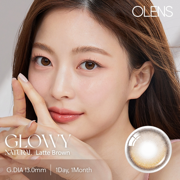 OLENS Official Glowy Natural Latte Brown 1Month 2P Contact Lens_thumbnail_7