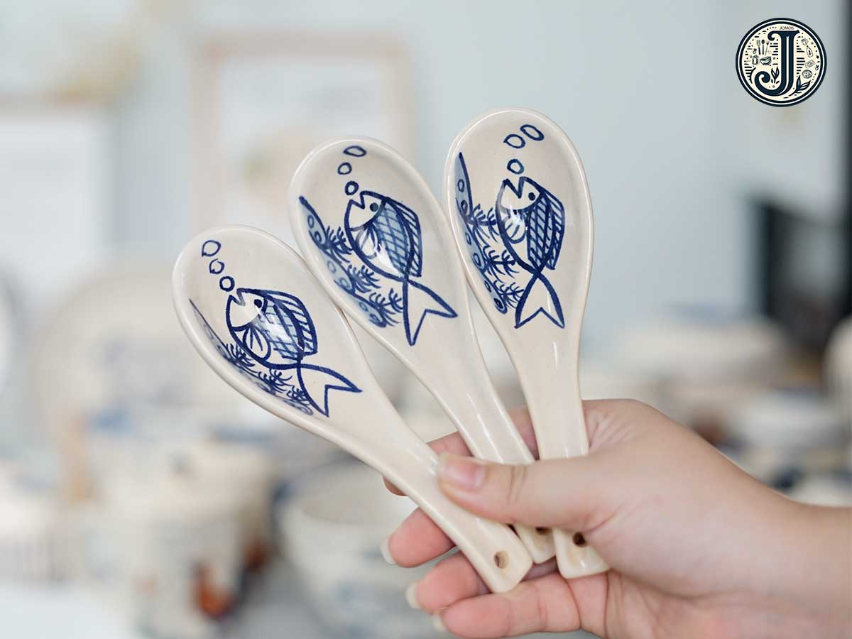 Muỗng Gốm Con Cá NH J000307