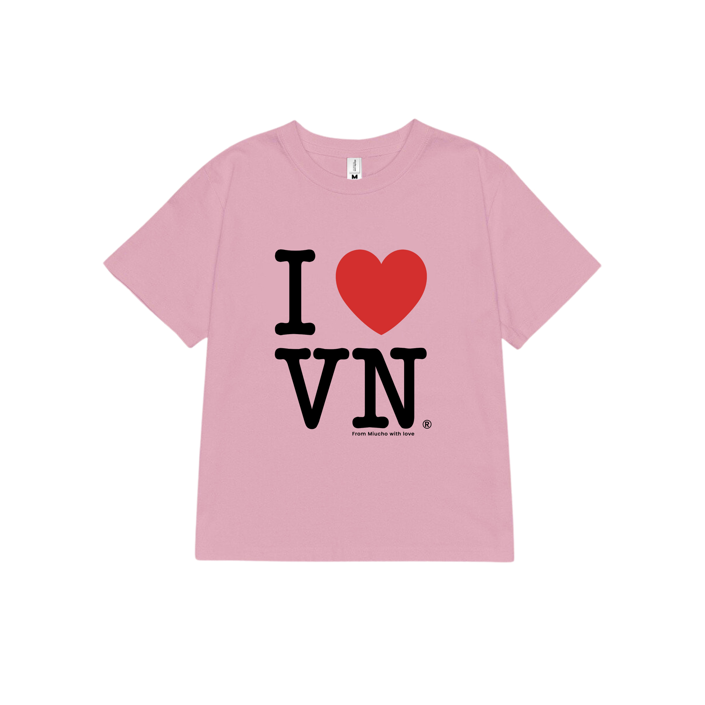 Áo thun baby tee I love VietNam form ôm xinh xắn ABD1220 Miucho tay ngắn Cổ tròn hotrend in artwork_thumbnail_10