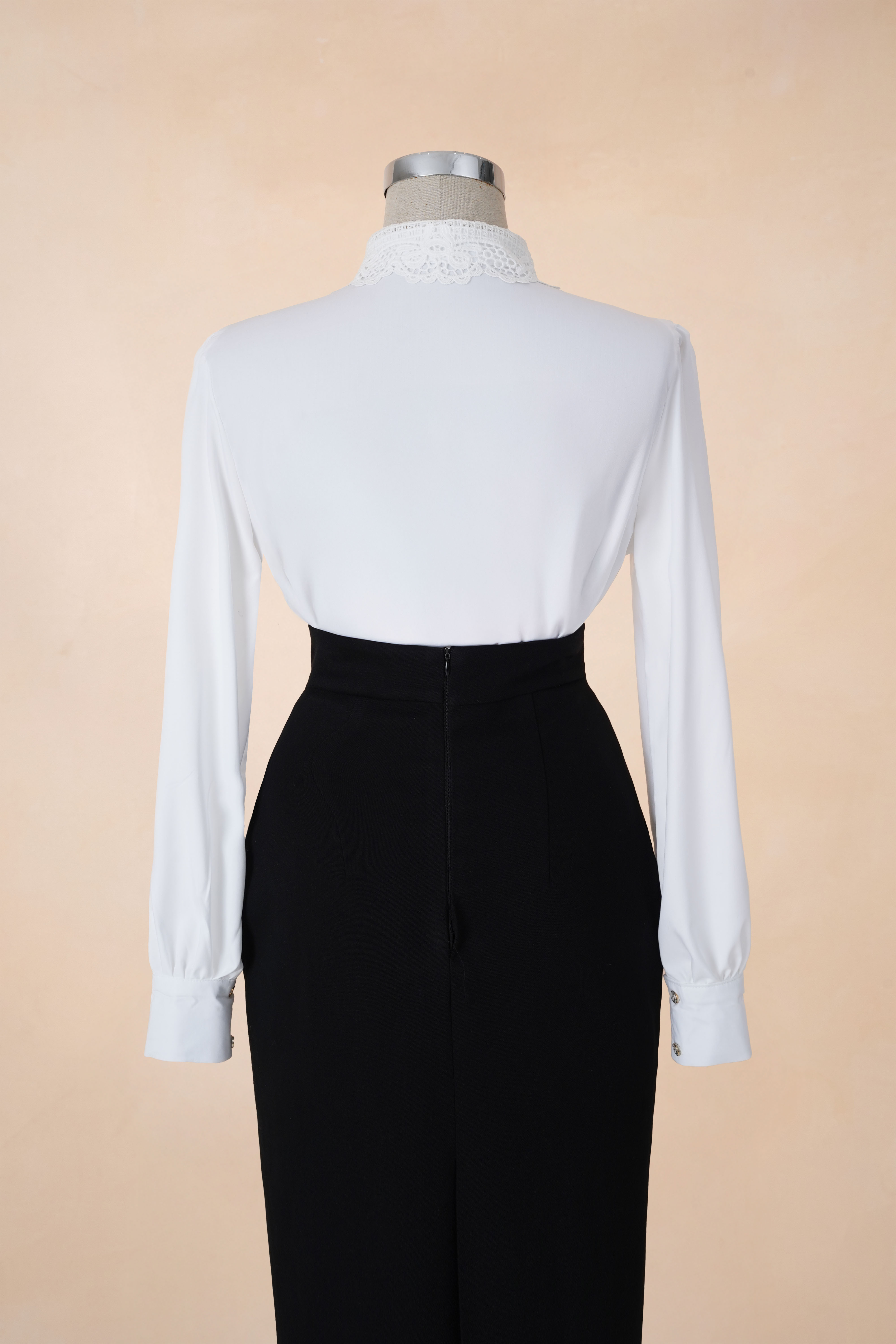 Sơ Mi Tay Dài Phối Ren