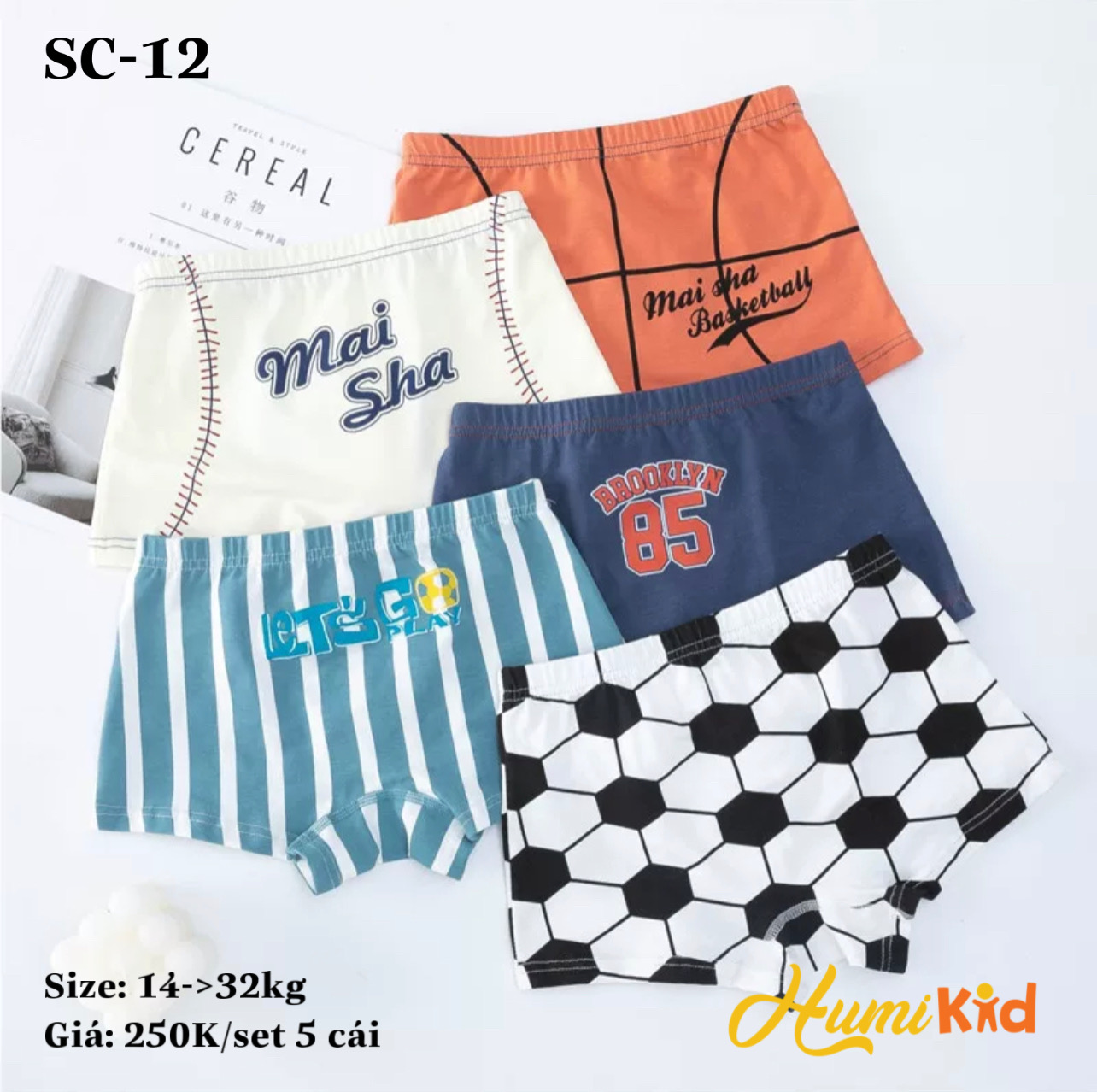 SET 5 QUẦN CHIP BÉ TRAI (SC12)