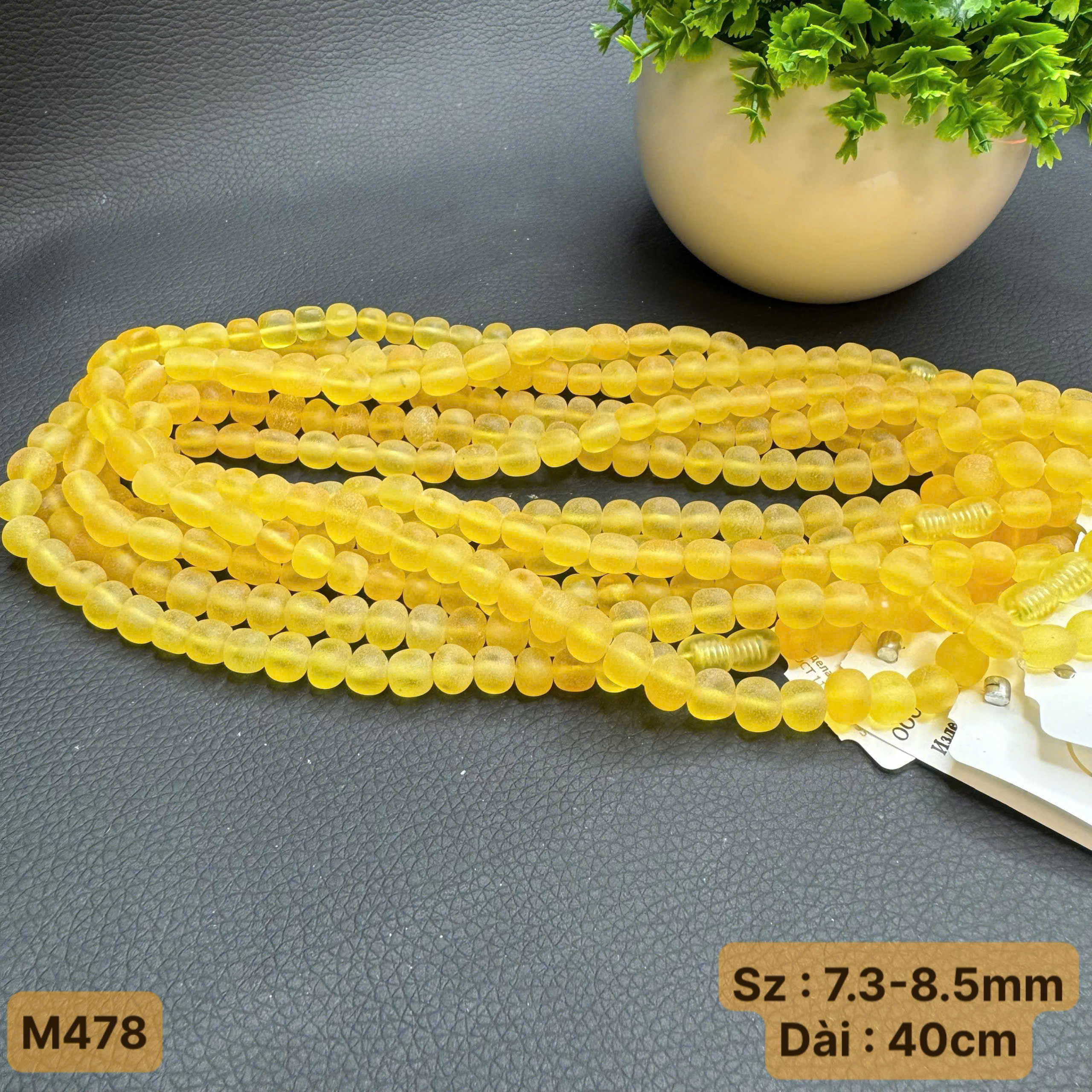 Chuỗi Cổ Rubic Mài Lì - M478