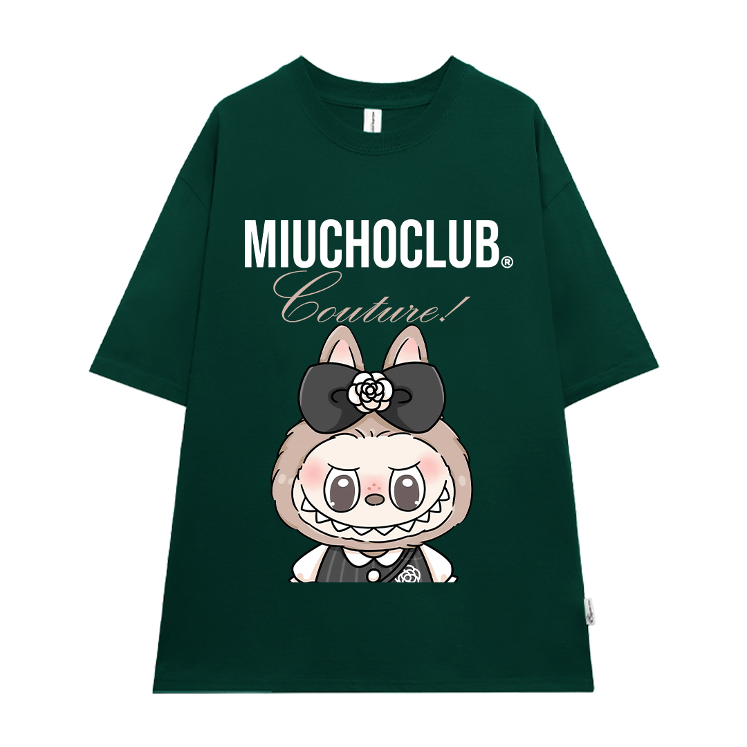 Áo thun labubu form rộng nhiều màu sắc ATD1471 Miucho tay ngắn cổ tròn in mix_thumbnail_9