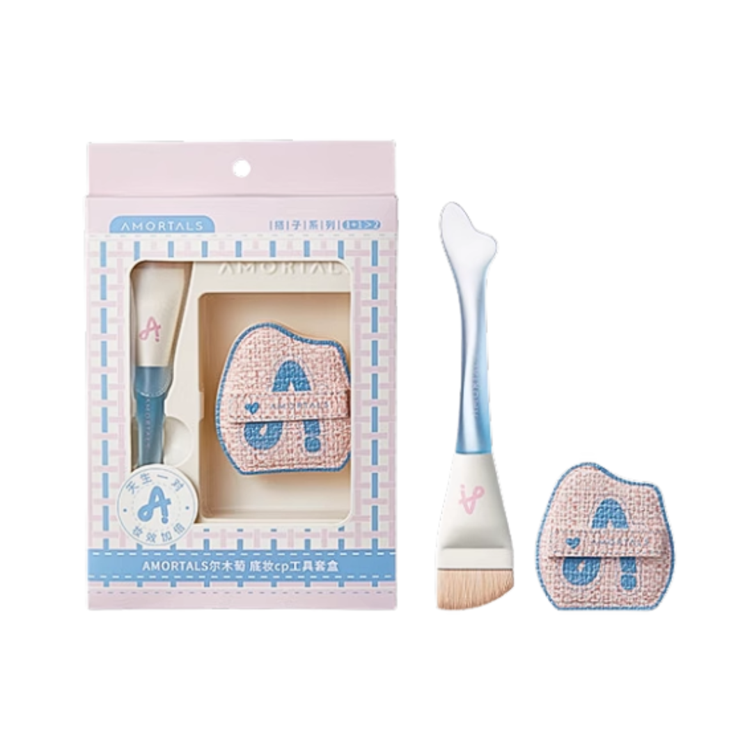 [AMORTALS] Set cọ & bông mút tán nền Amortals tiên cá