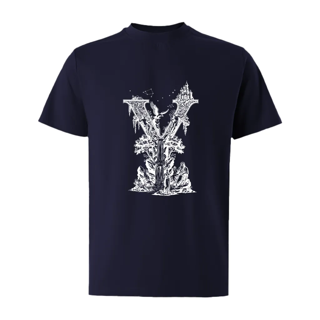 Áo phông nam basic Miucho Iconic vải cotton thoáng mát đứng form chữ Y in artwork 2769_thumbnail_13