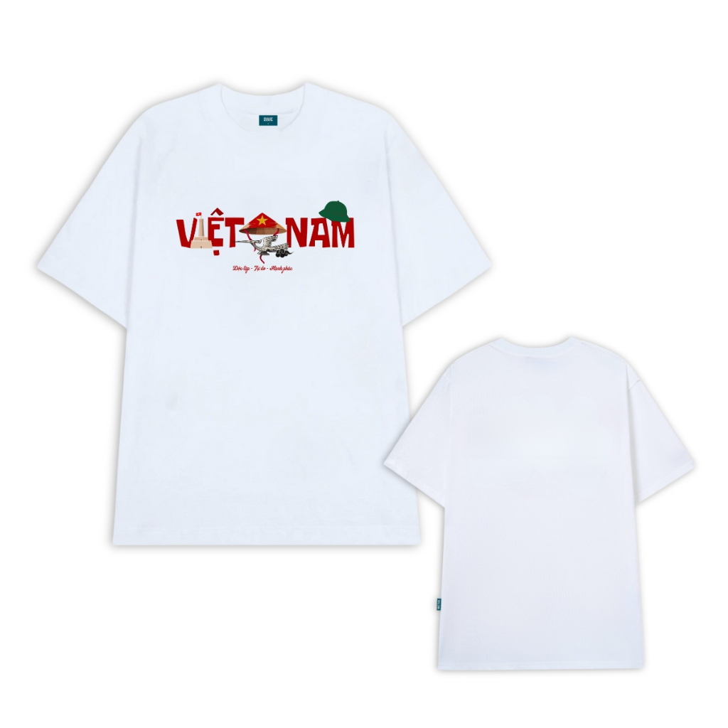 Áo thun Việt Nam nón lá độc lập tự do hạnh phúc form oversize nam nữ - Local brand We Tee T042_thumbnail_5