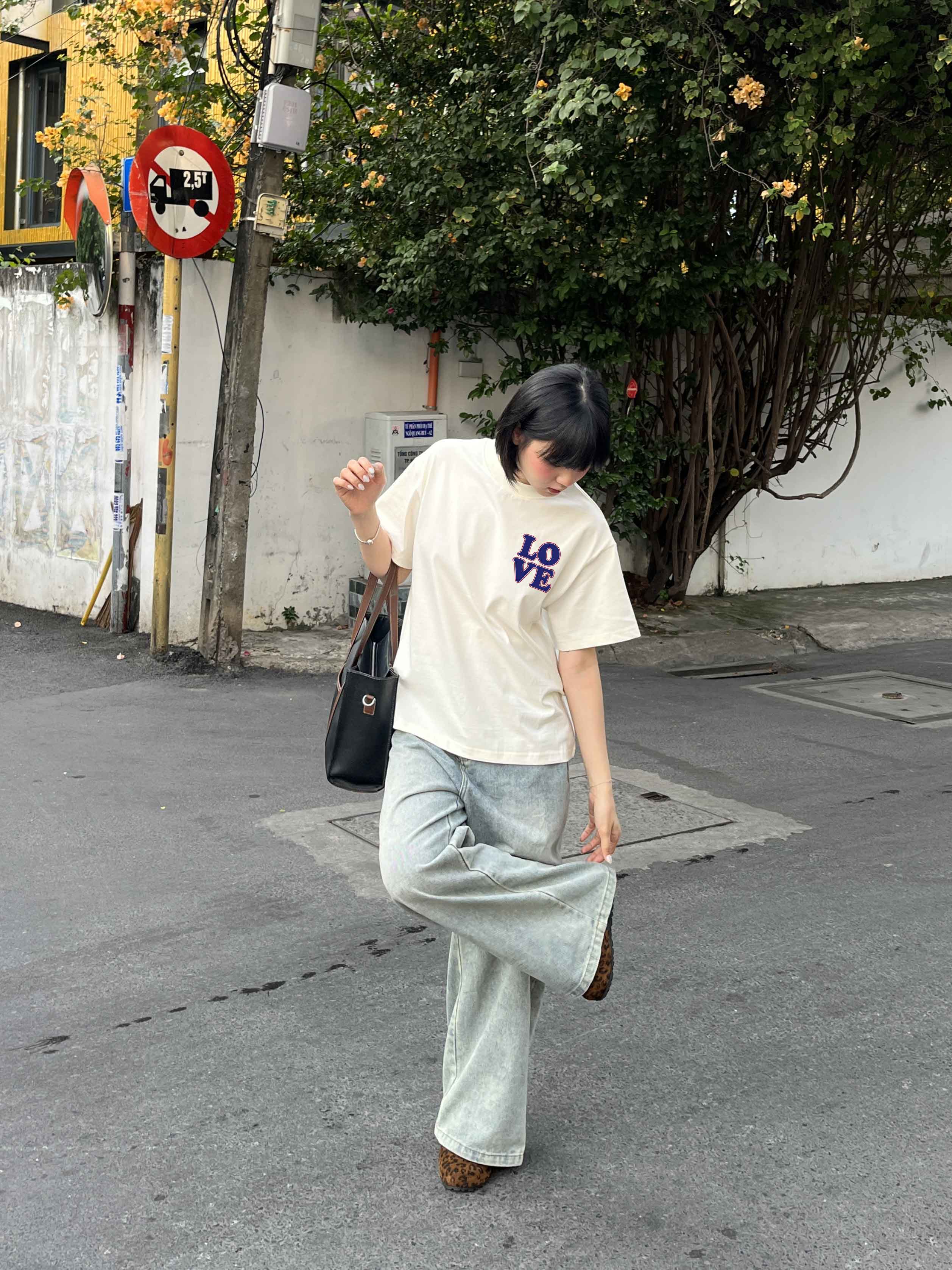 Áo phông đôi nam nữ form boxy 1984 Miucho Club cổ tròn vải cotton 2c 250gsm in mix_thumbnail_6