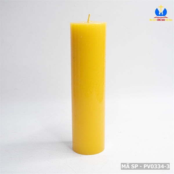 Nến trụ màu vàng 20cm Vivian