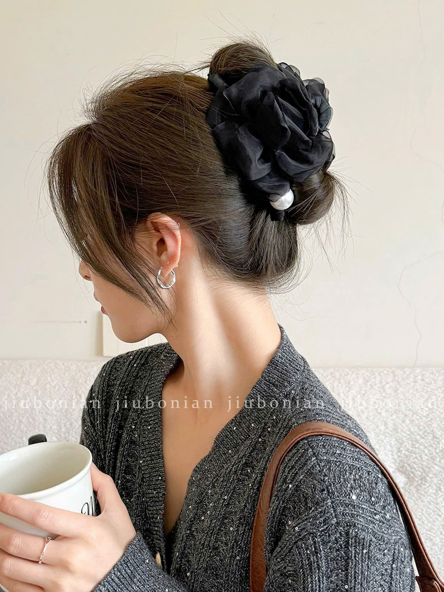 Set 2 kẹp tóc hoa phối ngọc ( NGẪU NHIÊN )_thumbnail_8