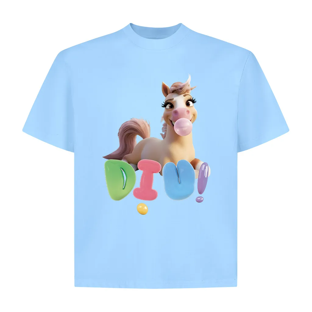 Áo thun nữ form boxy Miucho Club cotton dày dặn thoáng mát cổ tròn hình ngựa dễ thương in mix 2828_thumbnail_13