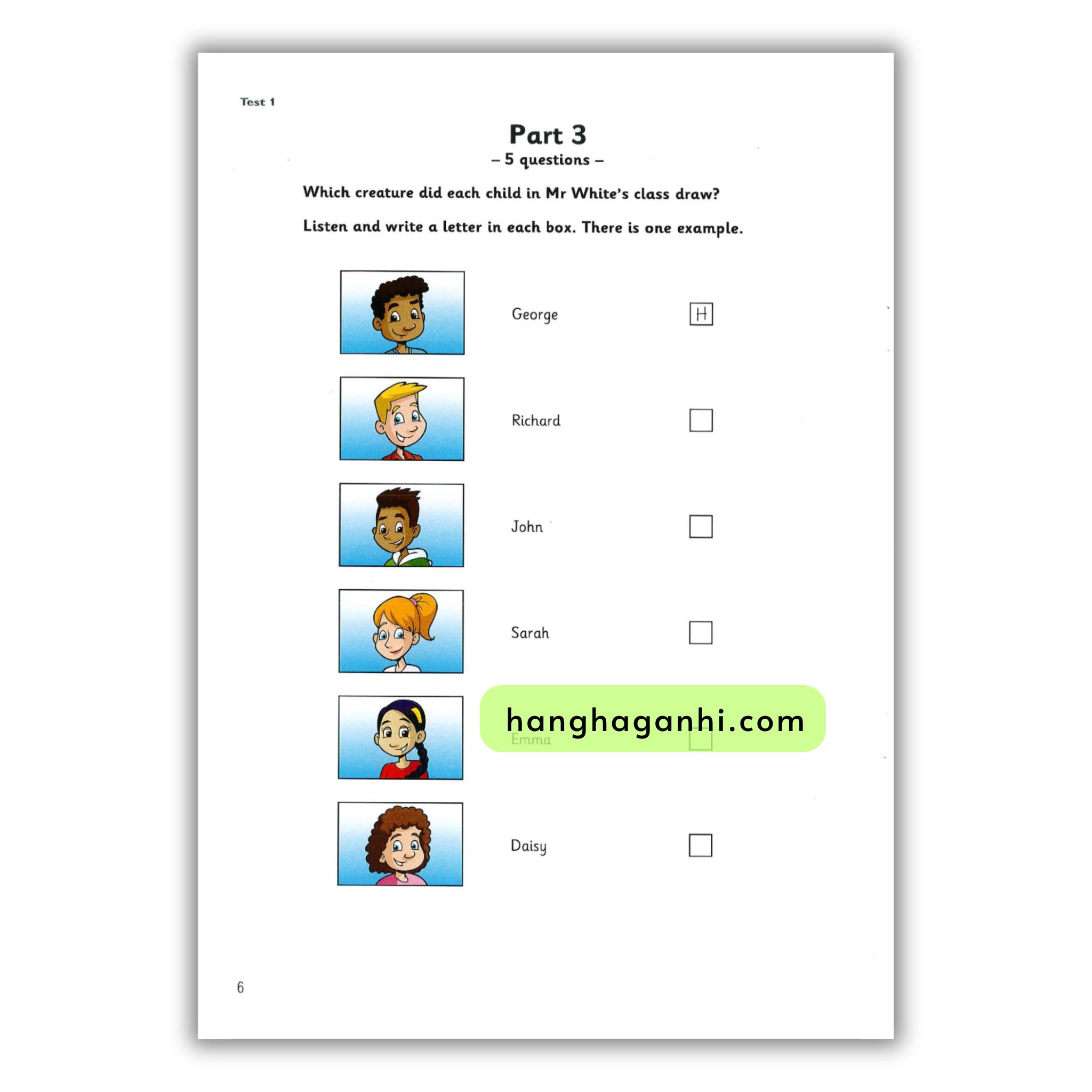 Cambridge English Flyers - Bộ đề 4 cuốn bản mới nhất 2018-2020 Kèm file nghe và đáp án_thumbnail_7