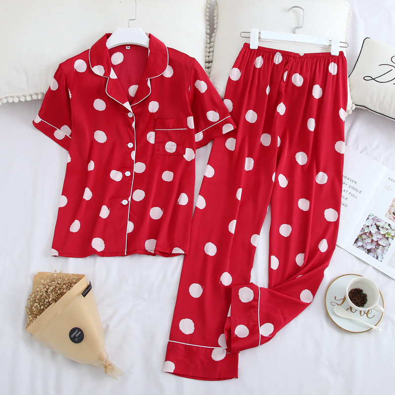 N24B Pijama cộc dài chấm bi nhiều màu_thumbnail_2