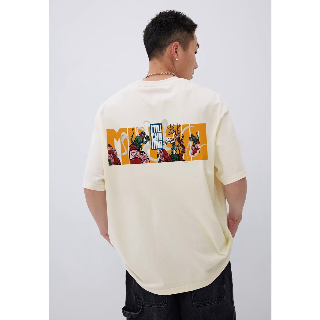 Áo thun nam form rộng 12 con giáp tuổi Thân ( tuổi khỉ) ATD446 Miucho Man cotton cổ tròn ingraphic_thumbnail_3