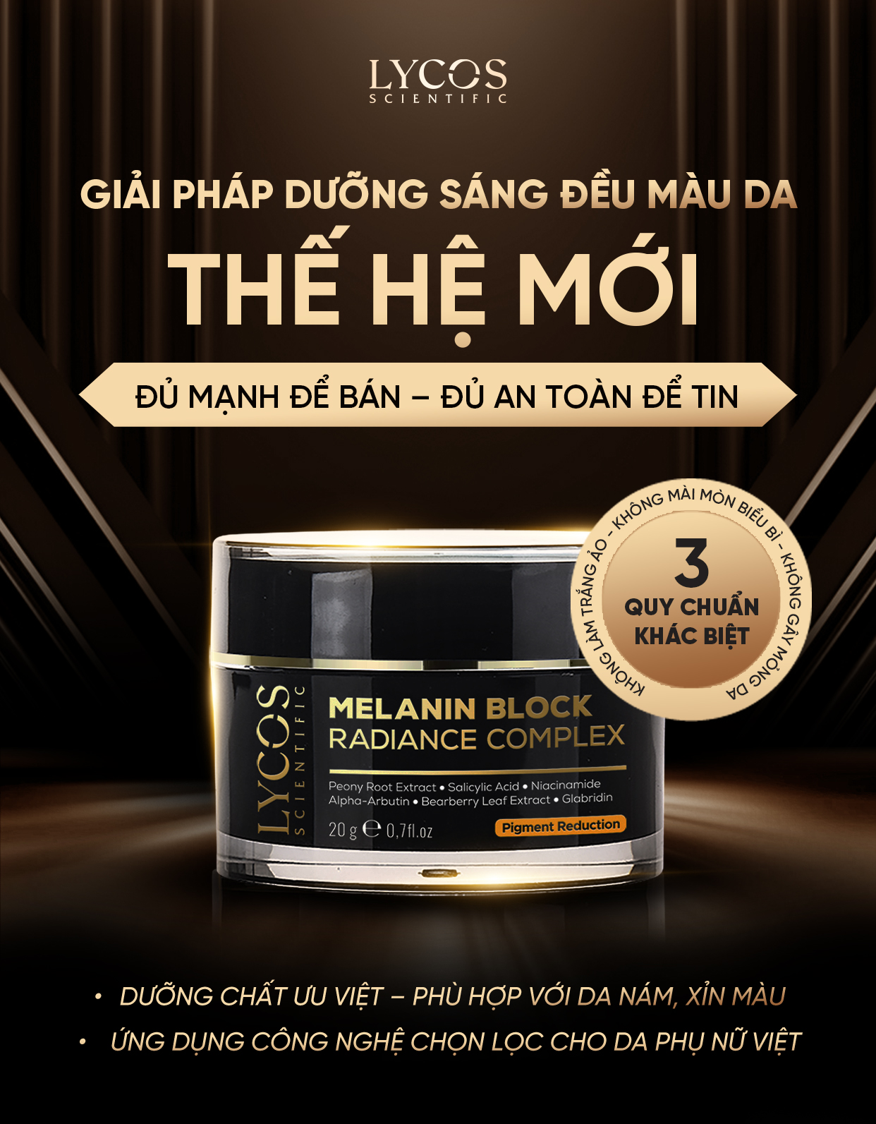Kem Nám Đêm LYCOS Melanin Block Radiance Hỗ Trợ Mờ Nám, Tàn Nhang & Dưỡng Da Trắng Sáng 20g_thumbnail_4