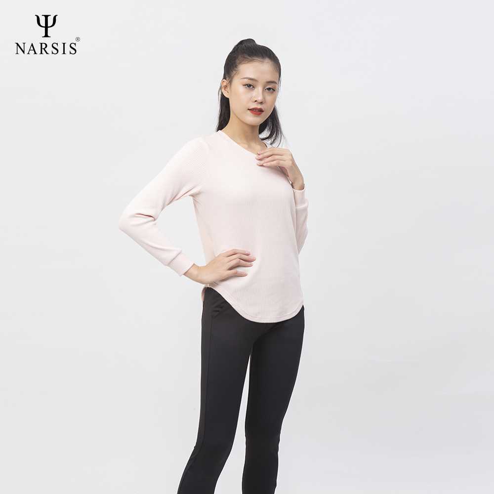 ÁO THU ĐÔNG NỮ L0067 NARSIS VẢI LEN COTTON ẤM ÁP, THOÁNG MÁT, GIỮ ẤM TỐT, MỀM MẠI_thumbnail_1