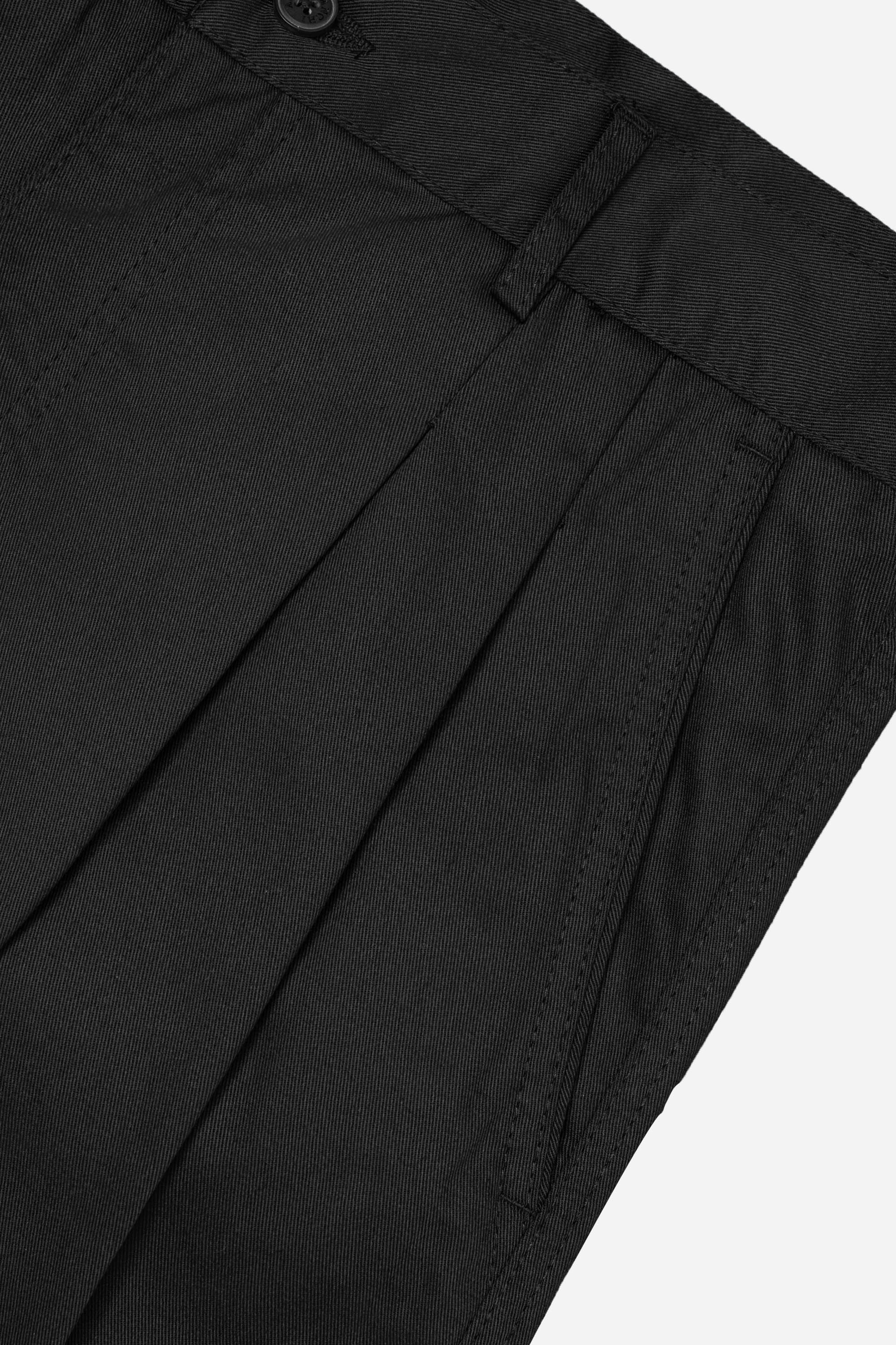 Quần Soọc Kaki 2 Li Nam Trung Niên ANCHI Dáng Suông Dài Qua Gối Màu Đen_thumbnail_4