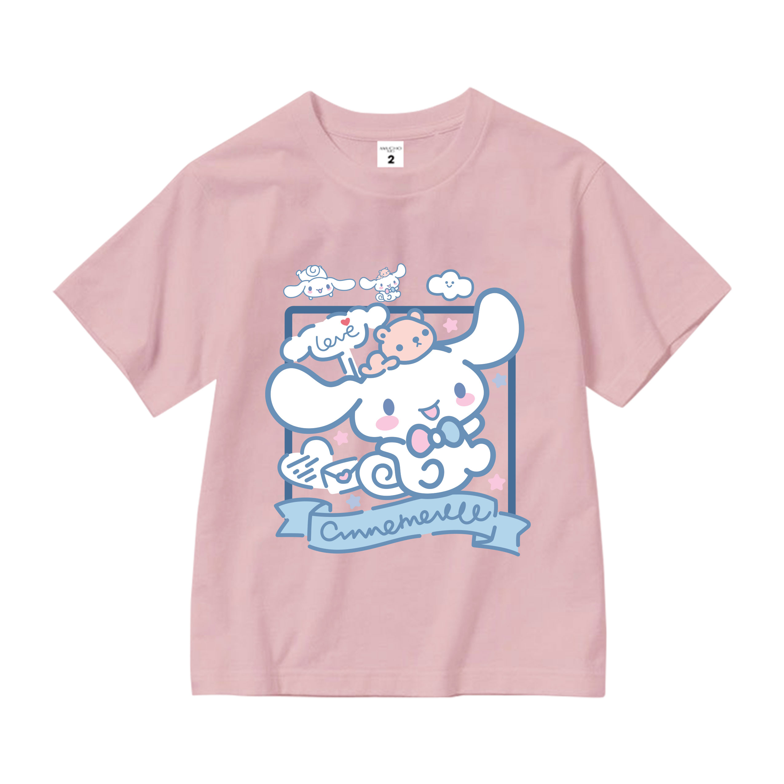 Áo thun bé gái form rộng chất vải cotton thoáng mát AED1543 Miucho Kid in artwork_thumbnail_8