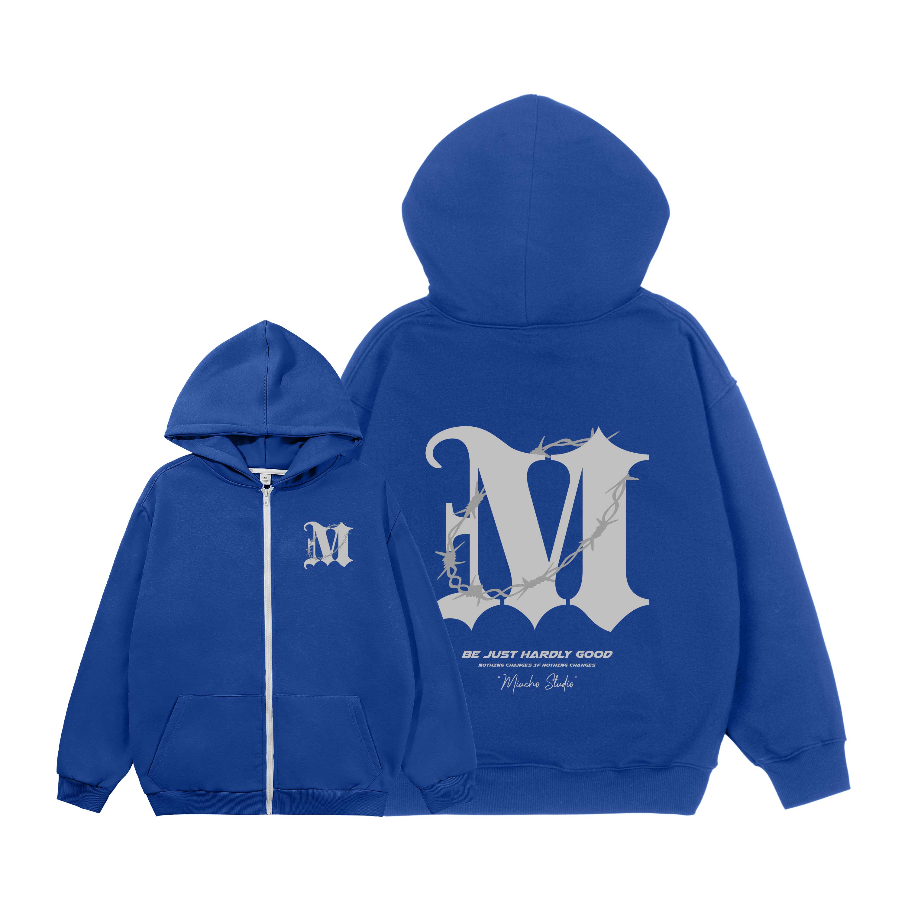 Áo hoodie zip nam local brand form rộng HZD1583 Miucho Club vải nỉ chân cua dày dặn mũ rộng in mix_thumbnail_7