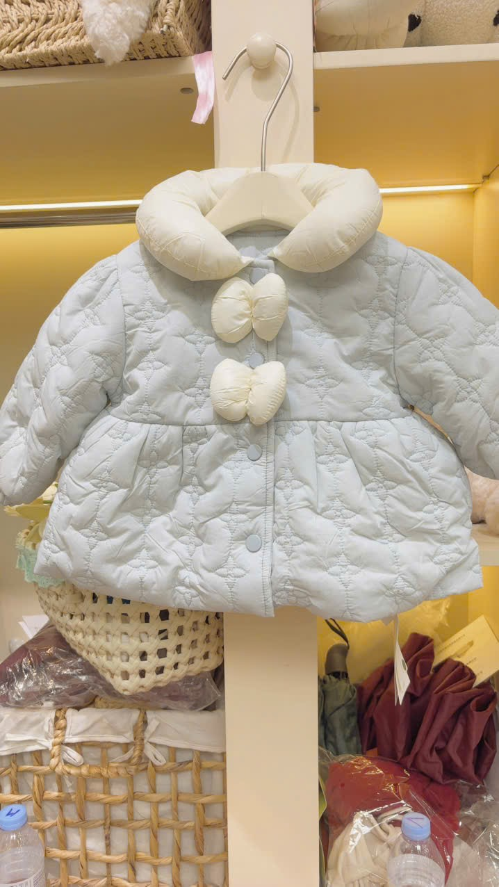 (M114) Áo khoác phao nhẹ xanh cổ sen_thumbnail_0