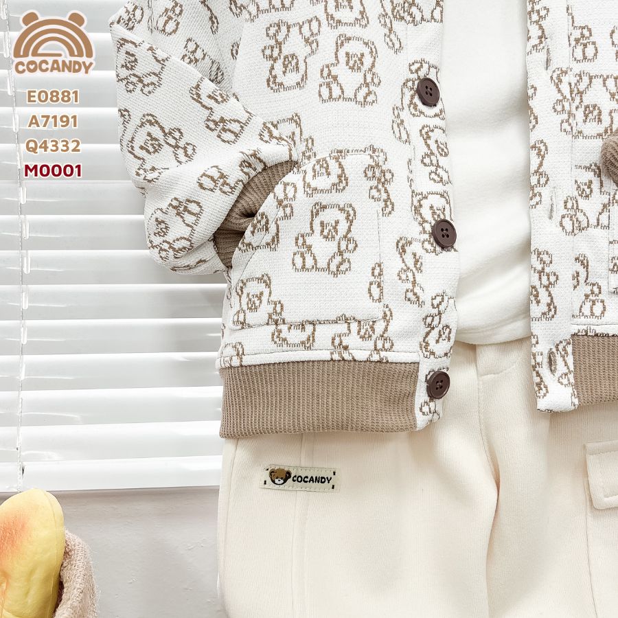 Áo cardigan BE họa tiết gấu nâu nhạt_thumbnail_7