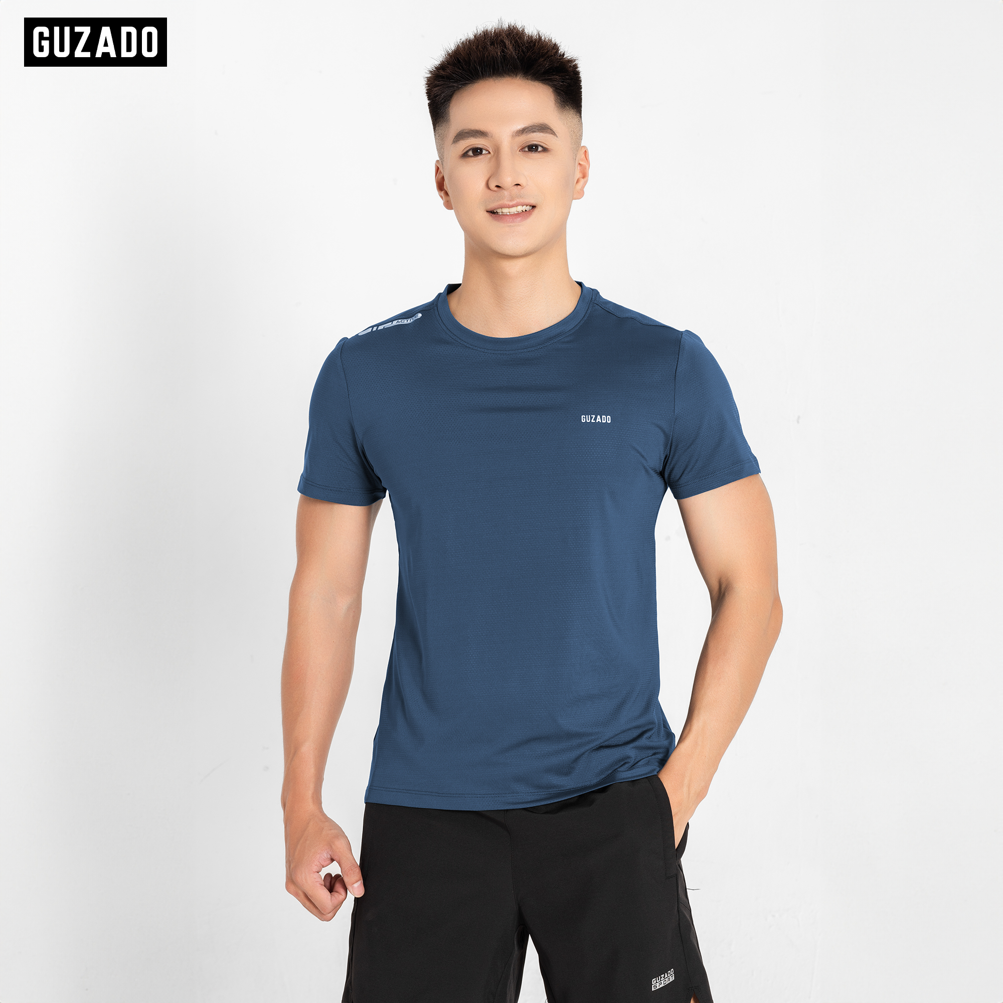 Áo Thun Guzado Chất Coolmax Thoáng Khí Vận Động Thoải Mái GTS04_thumbnail_4