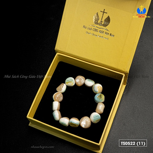 Vòng tay ốc xà cừ xanh tự nhiên 12ly_thumbnail_1
