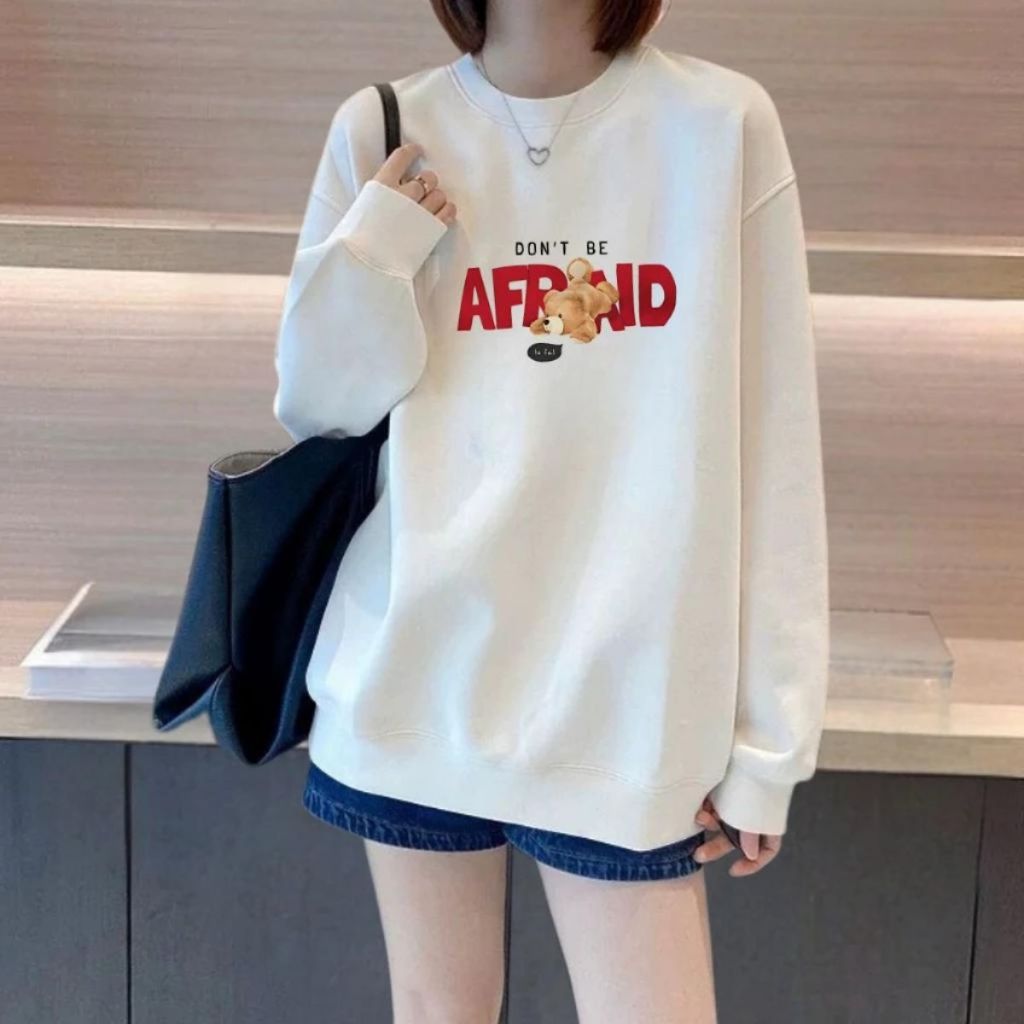 [Form Rộng] Áo sweater nữ  - Áo nỉ thu đông unisex form local brand Loza NT7608_thumbnail_1