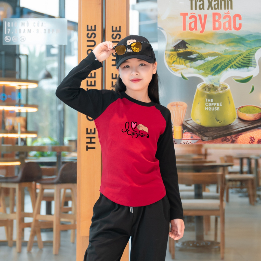 Áo thu đông bé gái tay dài chất liệu thun borip 4 chiều giữ nhiệt trung bình - Loza Kids AD2816_thumbnail_2