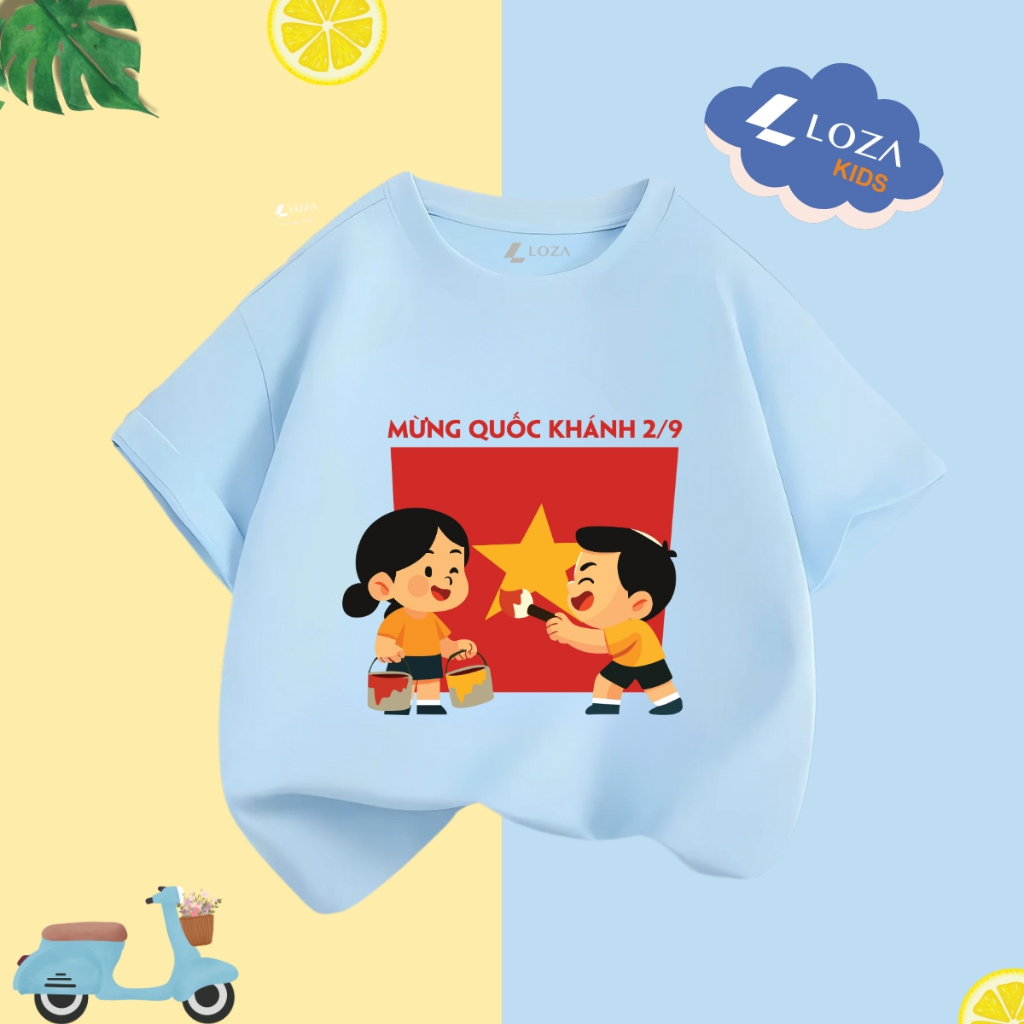 Áo phông cho bé in hình 