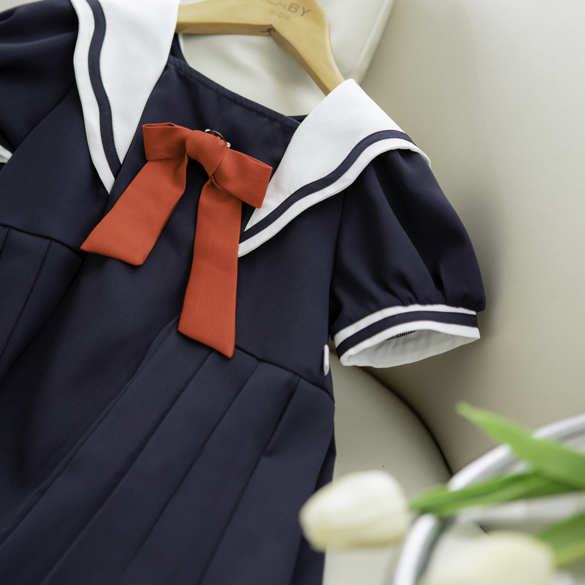 Váy cổ vuông lượn sóng phối màu_thumbnail_2