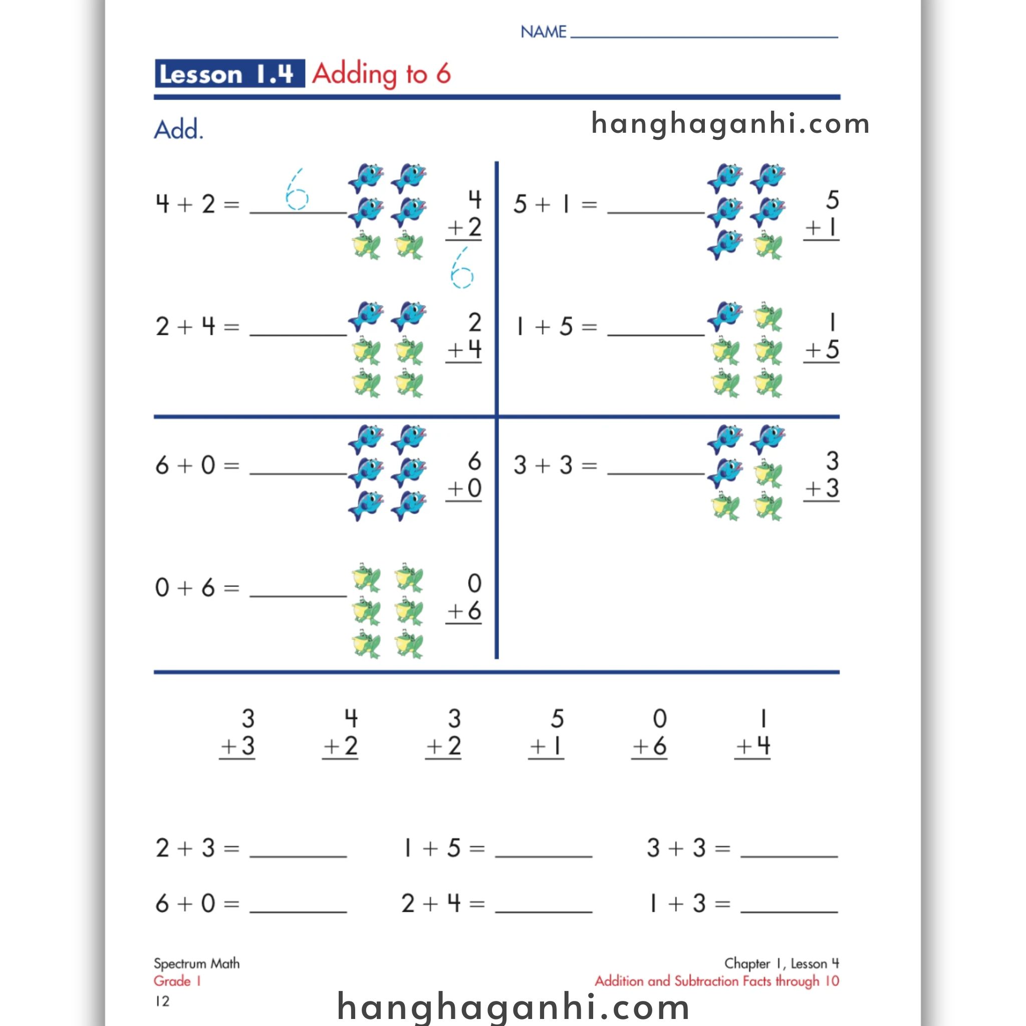 Spectrum Math Workbook Grade 1- Sách Toán Tiếng Anh cho bé lớp 1_thumbnail_2
