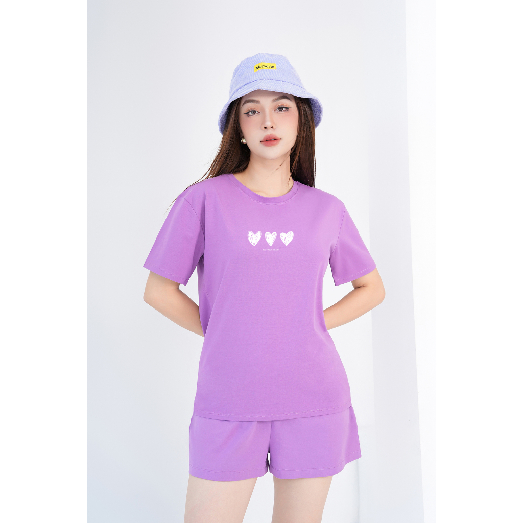 [Form rộng] Đồ bộ nữ hình Mickey chất liệu cotton 4 chiều - Set đồ nữ gồm áo thun và quần đùi cotton - LOZA G0054_thumbnail_5