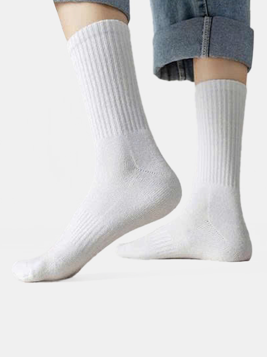 USTC03 - Đôi Tất Cổ Cao KALEEA – Hàng Cotton Xịn 8cm (5 đôi)_thumbnail_5