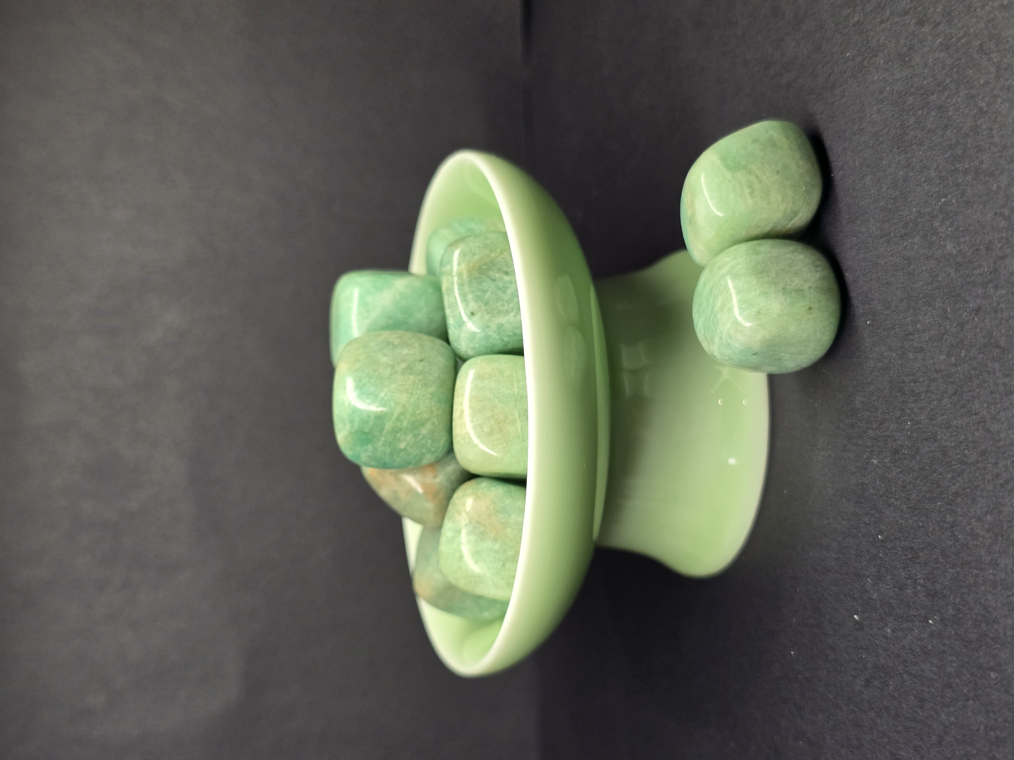 Đá cuội đã mài bóng / Tumbled Đá Thiên Hà Amazonite size 1 - 2 cm/viên
