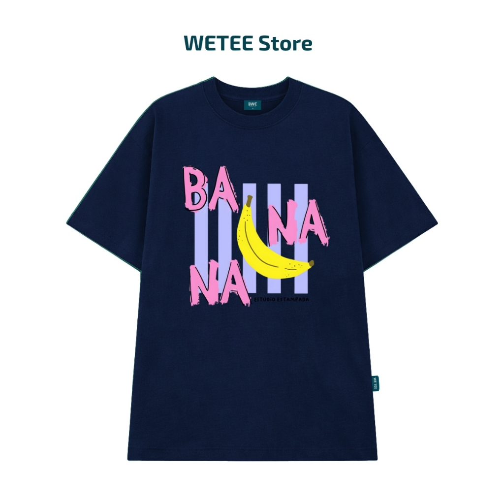 Áo thun unisex UX30-1140 BANANA hình chuối sọc tím dáng oversized local brand WETEE_thumbnail_10