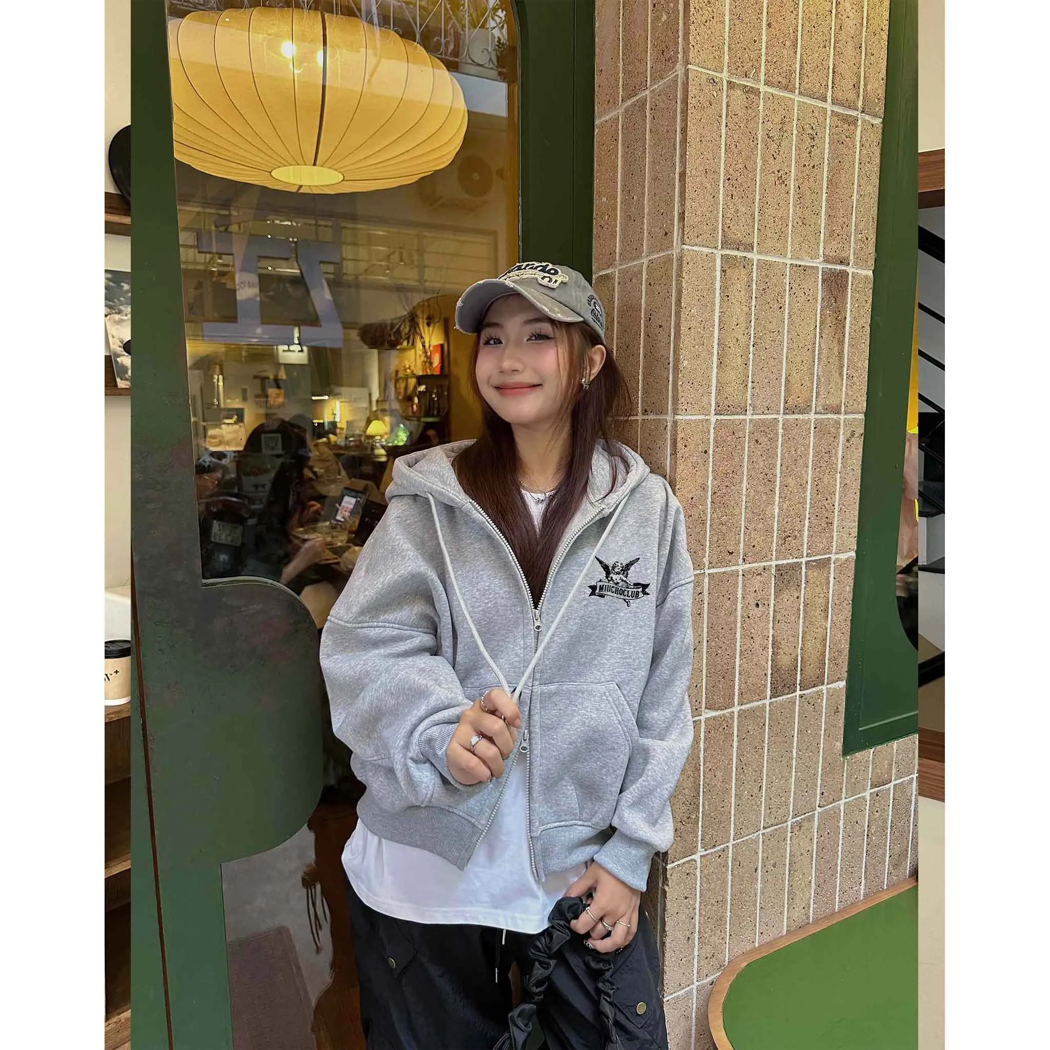 Áo hoodie zip form boxy street style 2578 Miucho chất vải nỉ bông mềm mại thoáng mát in mix_thumbnail_5
