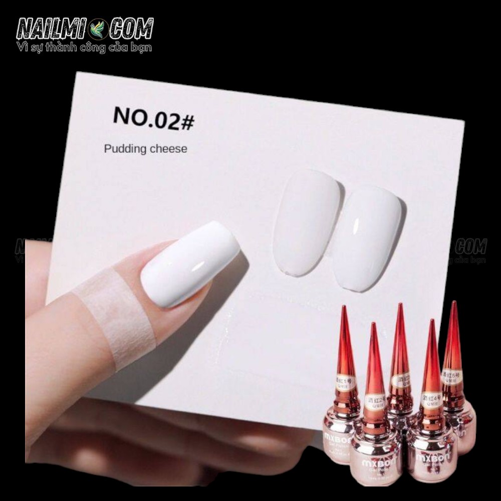 Sơn gel lẻ - màu trắng - Mxbon