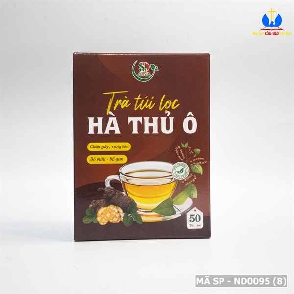 Trà hà thủ ô túi lọc - giảm gãy rụng tóc