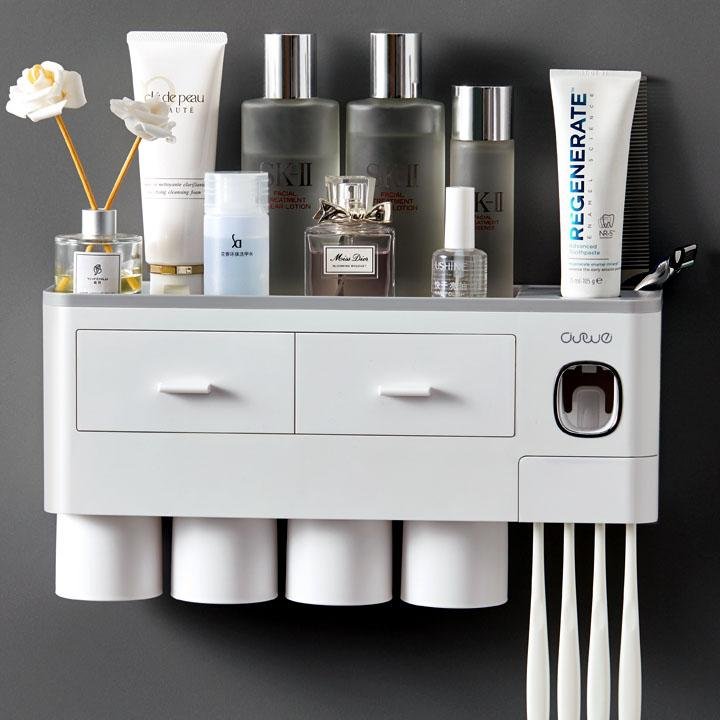 Kệ nhả kem phòng tắm thông minh kèm cốc hút từ tính_thumbnail_5