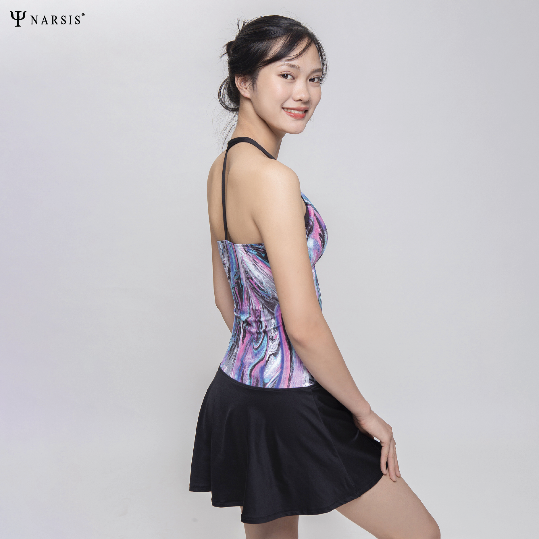 BỘ BƠI NỮ A8008 NARSIS CHẤT LIỆU THOÁNG MÁT, DỄ CHỊU, THOẢI MÁI CẢ NGÀY, DỄ VẬN ĐỘNG_thumbnail_0