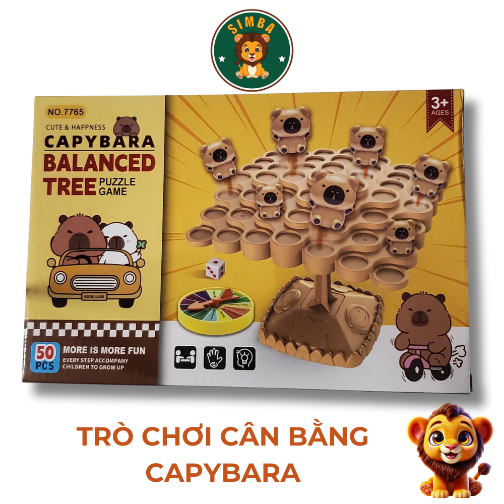 Đồ Chơi Cân Bằng Capybara Simba Shop Rèn Luyện Tư Duy, Kỹ Năng Khéo Léo Cho Bé và Gia Đình