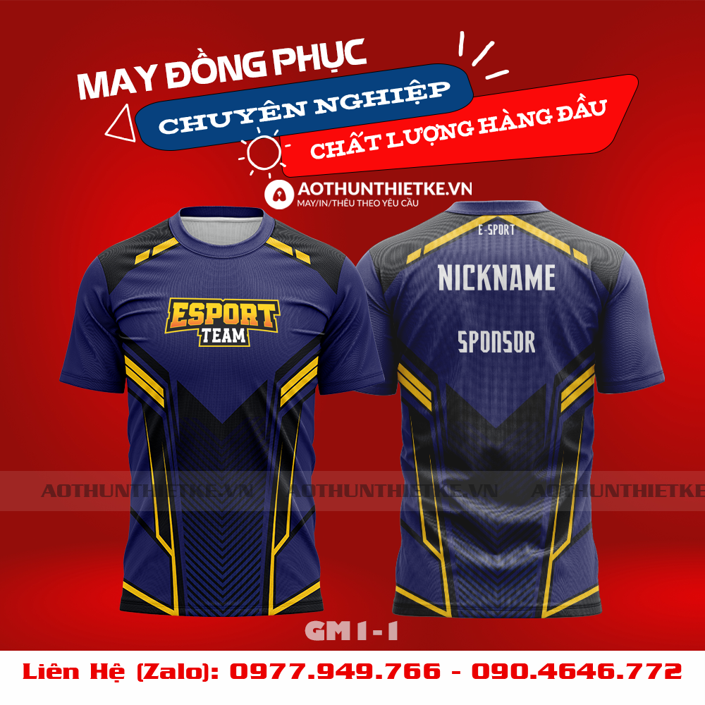 Mẫu Áo Game Thủ Esports Thiết Kế - TKGM109