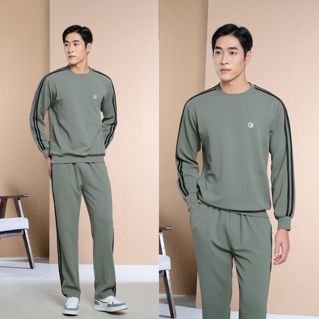 Bộ Nỉ Nam Cổ Chui Quần Suôn