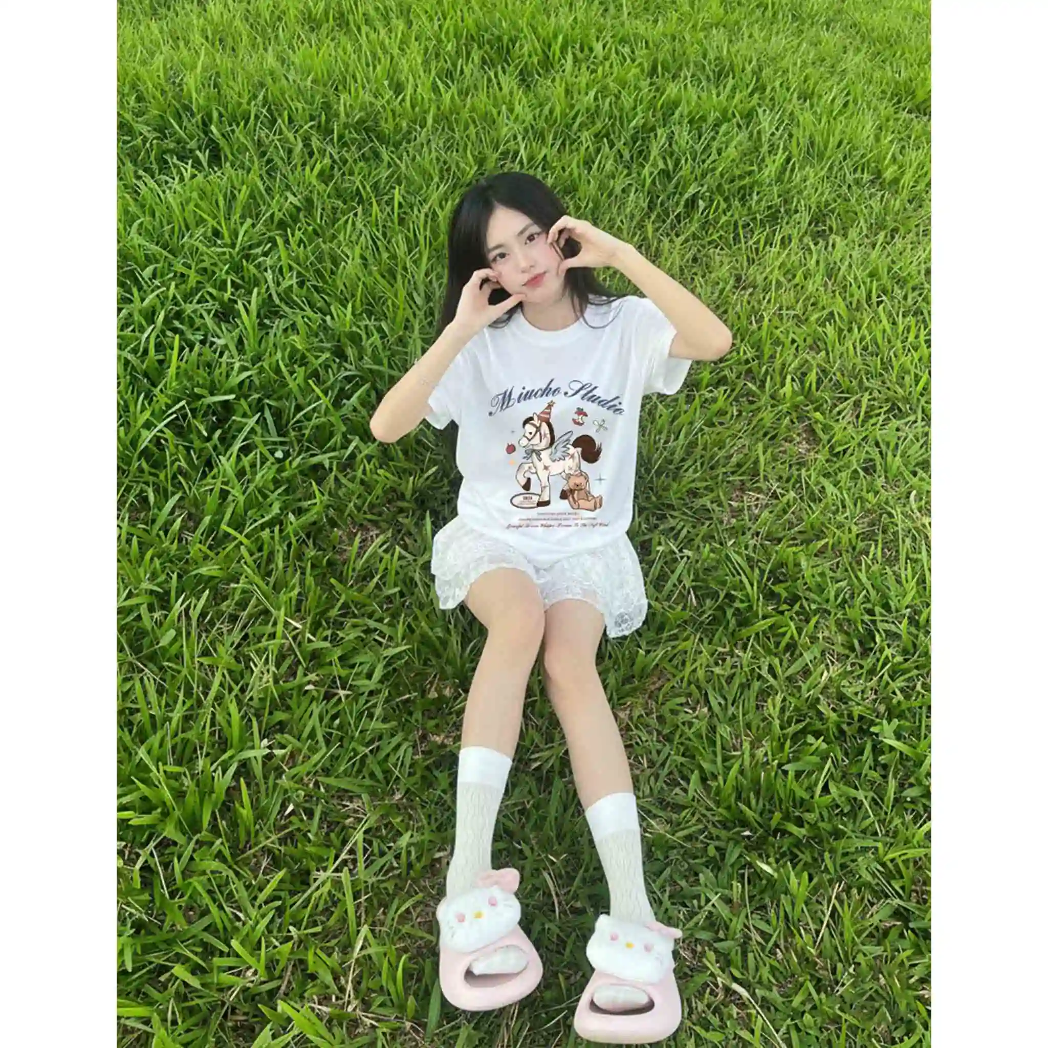 Áo thun nữ form rộng Miucho chất vải cao cấp dày dặn thoáng mát Thiên Mã in mix 2829_thumbnail_7