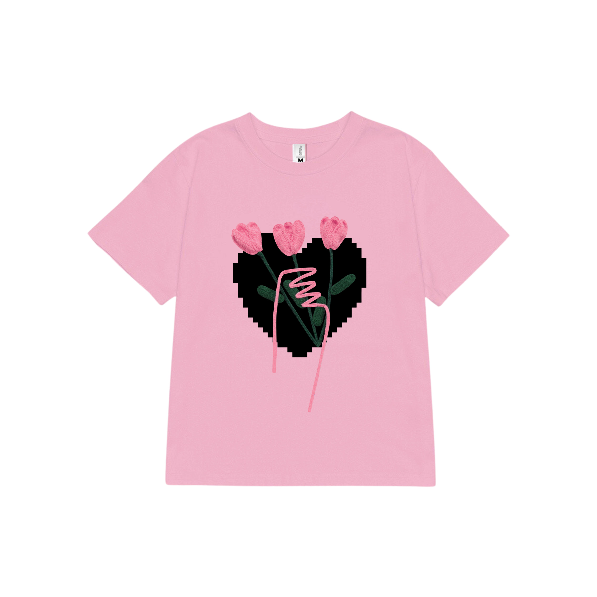 Áo thun cặp nam nữ form rộng 1968 Miucho vải 4c cotton 220gsm thoáng mát cổ tròn in mix_thumbnail_13